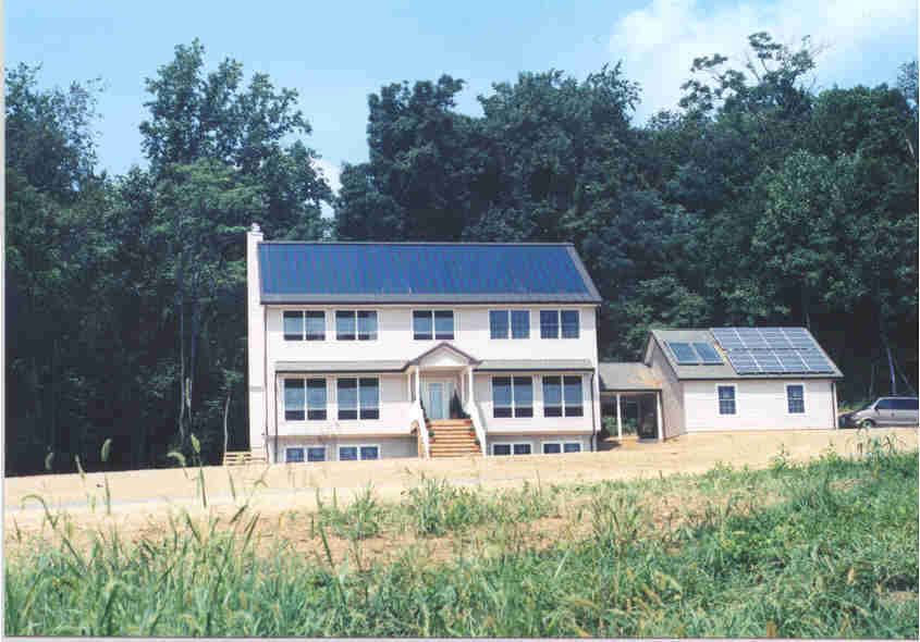 Photo of solar-powered home.